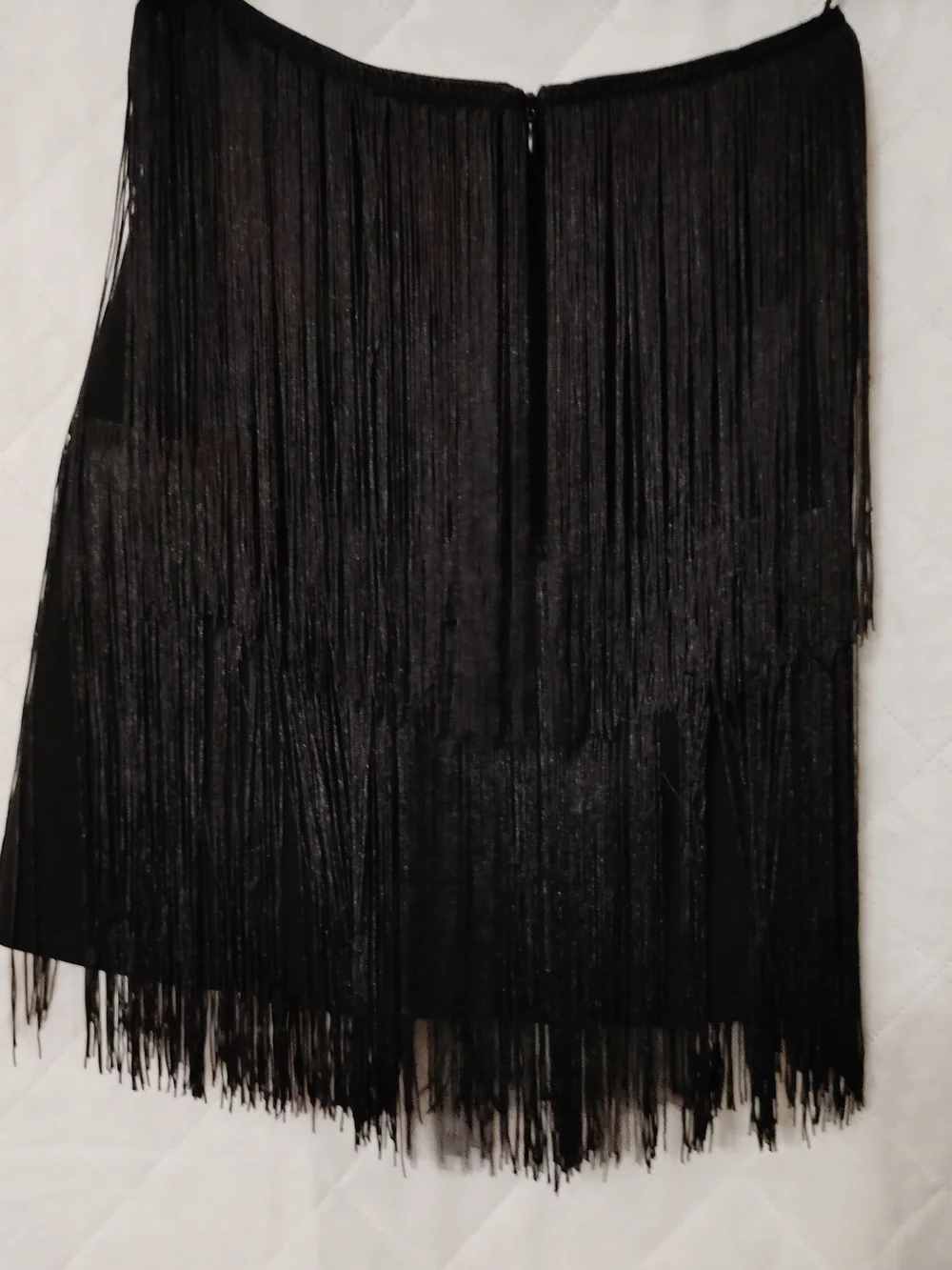Sincerely Jules Black Fringe Mini Skirt Size Medium